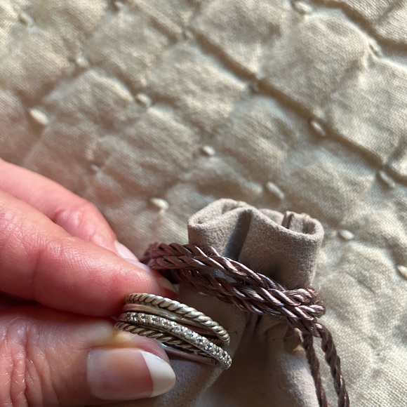 David Yurman cable/diamond ring - Picture 2 of 9